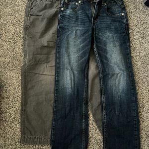 2 pr lot: Levi’s and Urban Pipeline; boys 10
